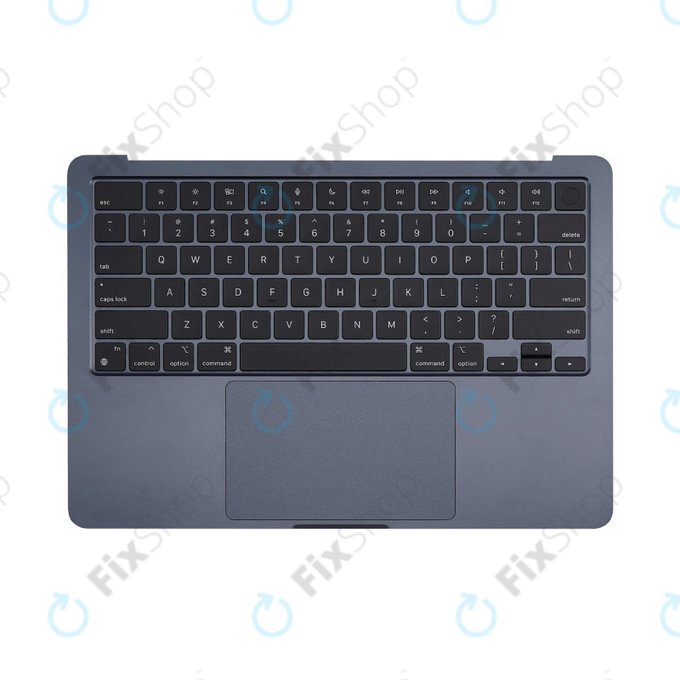 Top case con tastiera US e batteria per MacBook Air 13", A3113 (2024), Midnight, 661-40230, Genuine Apple