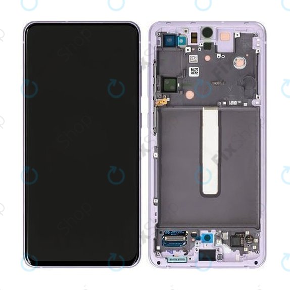 Schermo per Samsung S21 FE G990B, Violet, Vetro touch con cornice, GH82-26414D, GH82-26420D, GH82-26590D, Genuine Service Pack