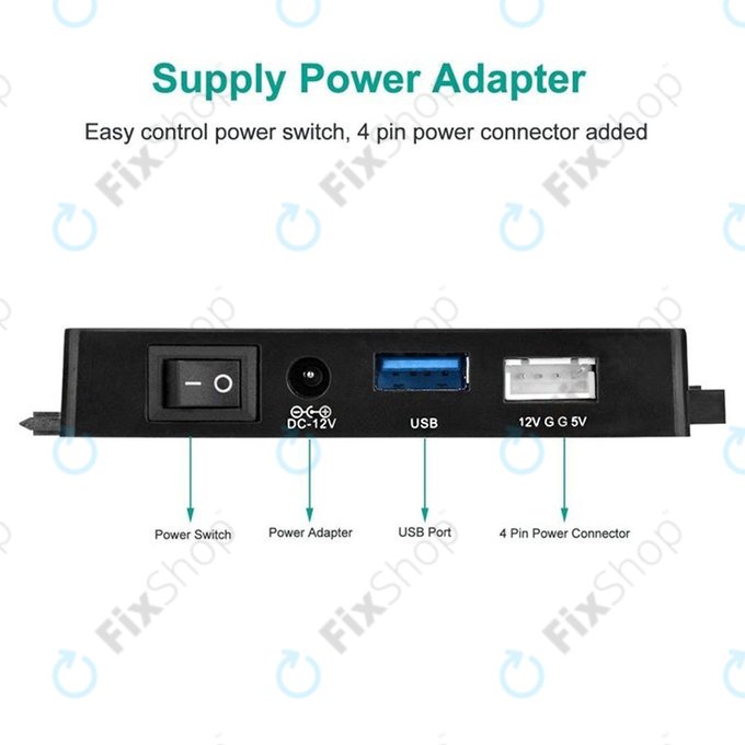 Adattatore USB 3.0 a SATA / IDE per HDD/SSD da 2,5" e 3,5" e unità ottiche