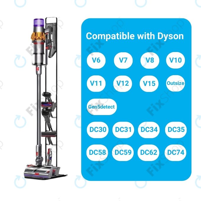 Supporto con ruote per Dyson serie V, Outsize, Gen5detect, serie DC