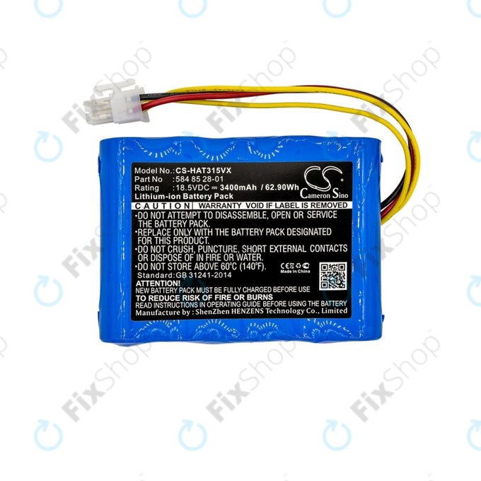 Batteria per Gardena Mahroboter Sileno, Sileno+, Sileno City 250, R100Li-seriess, 3400mAh, HQ