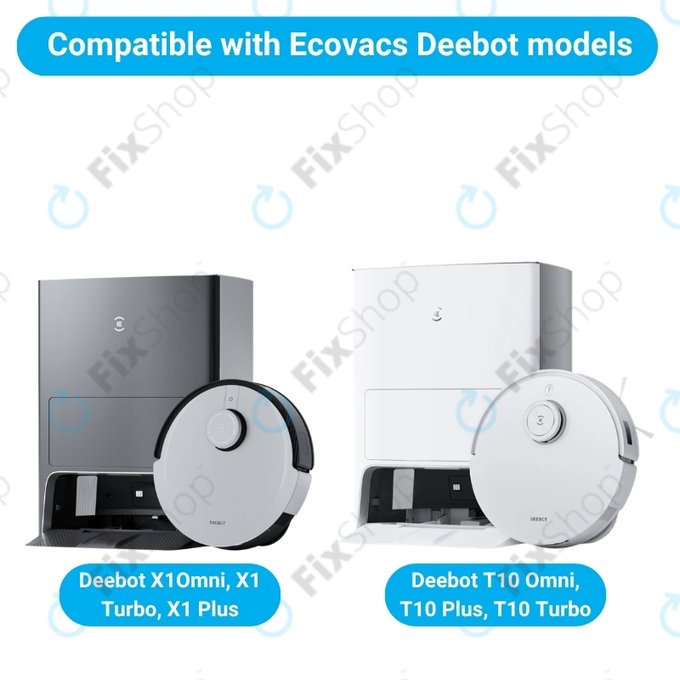 Set di ricambio per Ecovacs X1 Omni, T10 (2x spazzola principale, 4x filtro, 4x spazzola laterale)