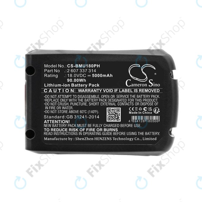 Batteria per Bosch 18V, 2 607 337 314, Li-Ion, 5000mAh, 18.0V, HQ
