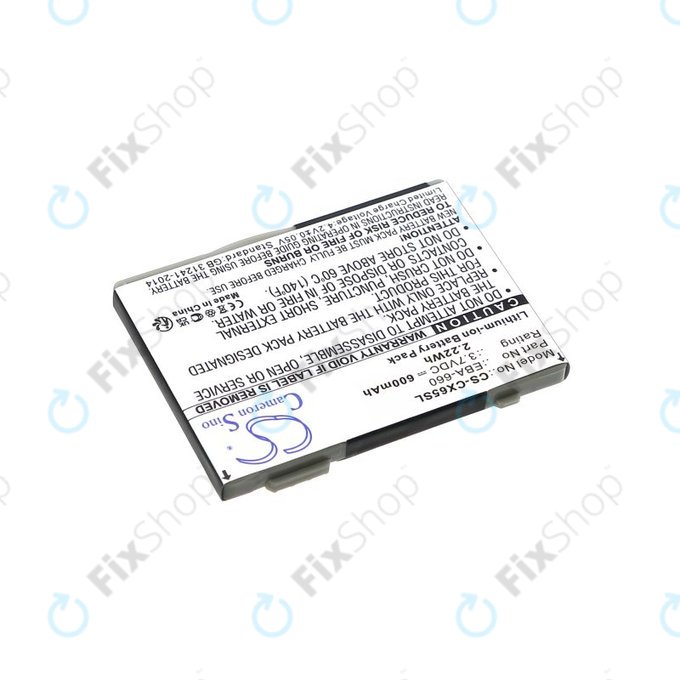 Batteria per Siemens M8, A31, CS66, SS66, EBA-660, Li-Ion, 3.7V, 600mAh, HQ