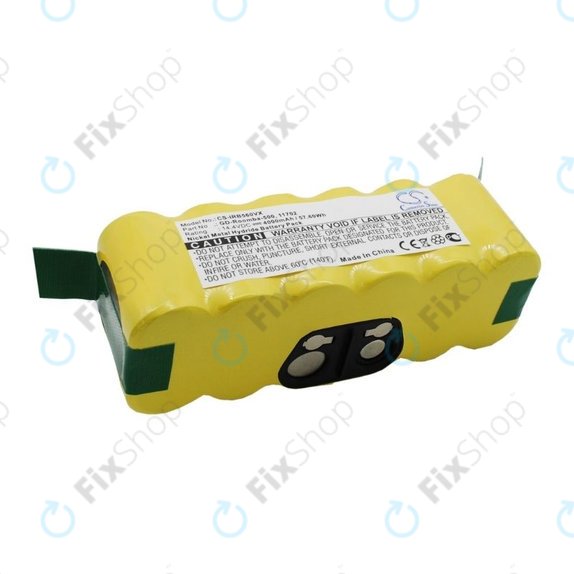 Batteria per iRobot Roomba 500, 600, 700, 800, 900-seriess, R3, Scooba 450, Vileda 137173, 11702, GD-Roomba-500, VAC-500NMH-33, Ni-MH, 4000mAh, 14.4V, HQ