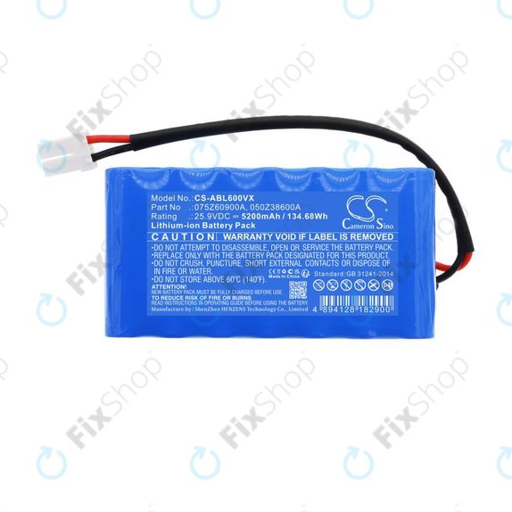 Batteria per Wiper i130S, Ambrogio Twenty Elite, 075Z60900A, Li-Ion, 5200mAh, 25.9V, HQ