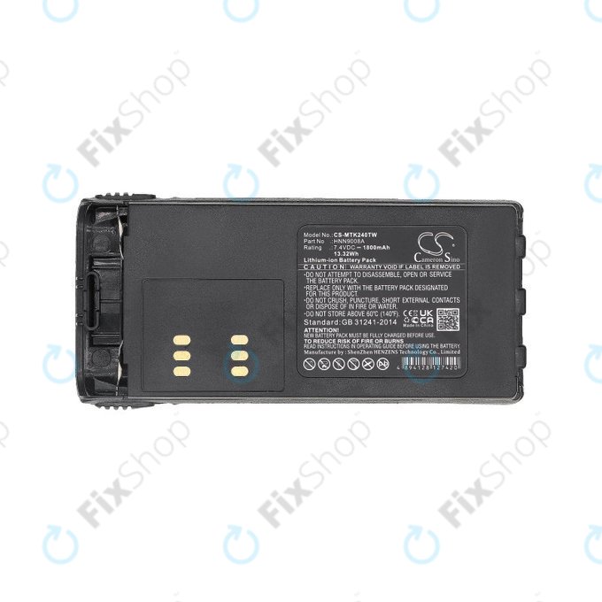 Batteria per Motorola MTX, GP, HT, HNN9008A, Li-Ion, 1800mAh, 7.4V, HQ