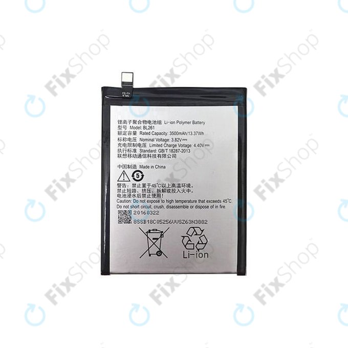 Batteria per Lenovo VIBE K5 Note A7020a40, BL261, 3500mAh