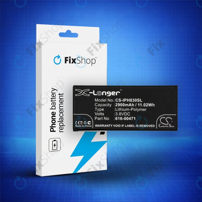 Batteria per iPhone XR, 616-00471, 616-00468, 2900mAh, HQ