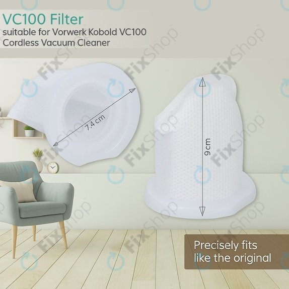 Filtro polvere per Vorwerk Kobold VC100