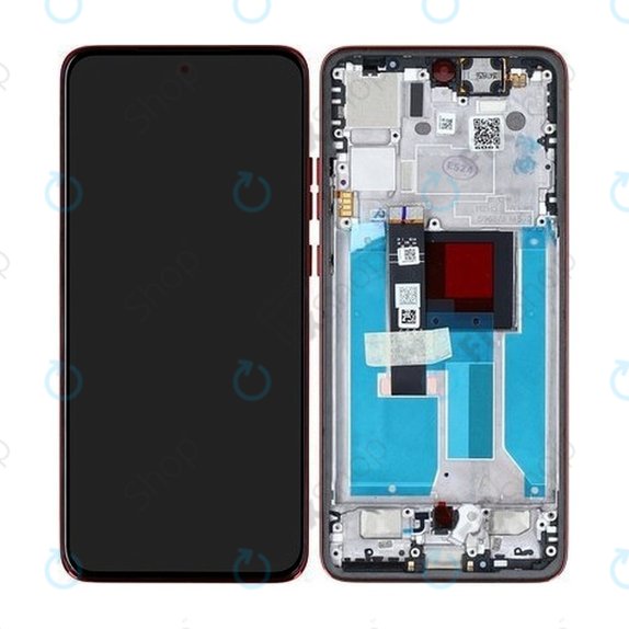 Schermo per Motorola Edge 50 Neo, Poinciana, Vetro touch con cornice, 5D68C28684, Genuine Service Pack