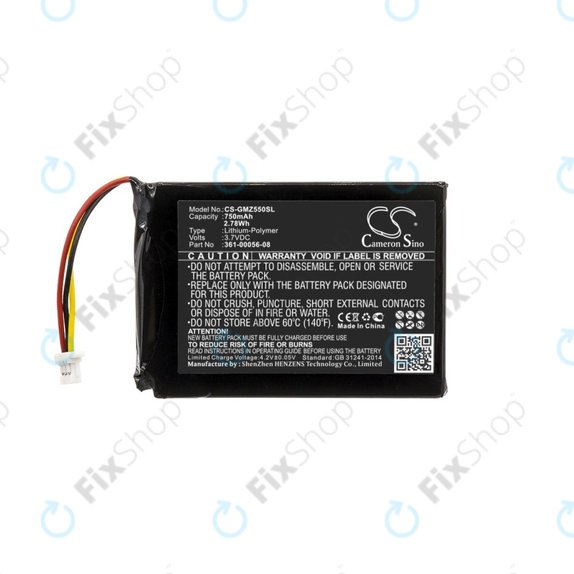 Batteria per Garmin DriveSmart 5, 55, 65, 361-00056-08, 750mAh, HQ