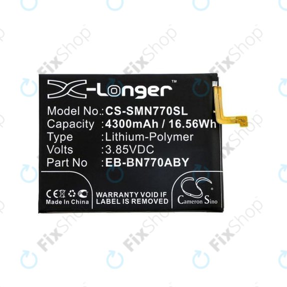 Batteria per Samsung Note 10 Lite N770F, EB-BN770ABY, 4300mAh, HQ