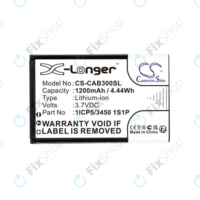 Batteria per Cat B30, 1ICP5/3450, 1S1P, Li-Ion, 3.7V, 1200mAh, HQ