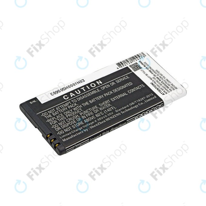 Batteria per Nokia Lumia 730, BL-T5A, Li-Ion, 3.8V, 2200mAh, HQ