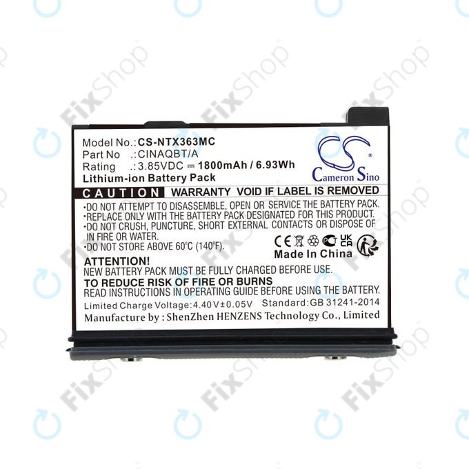 Batteria per Insta360 One X3, CINAQBT/A, Li-Ion, 1800mAh, 3.85V, HQ