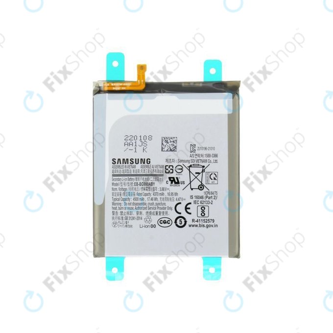 Batteria per Samsung S21 FE G990B, EB-BG990ABY, GH82-26409A, 4500mAh, Genuine Service Pack