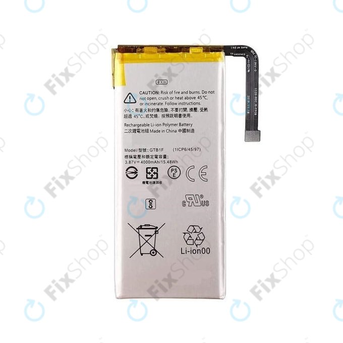 Batteria per Google Pixel 5, GTB1F, 4000mAh