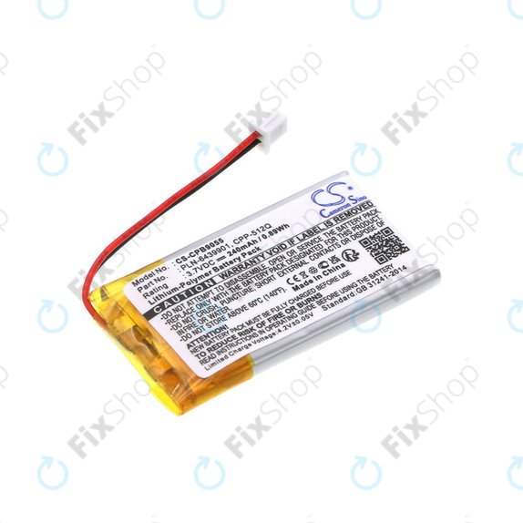 Batteria per Plantronics, Avaya, 65358-01, Li-Pol, 3.7V, 240mAh, HQ