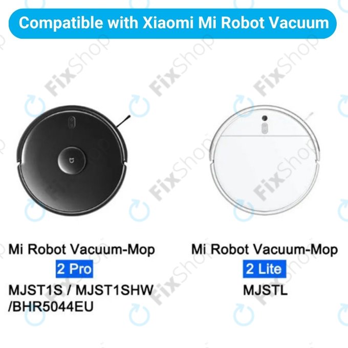 Set di ricambio per Xiaomi Mi Robot Vacuum Mop 2 Pro, 2 Lite (1x spazzola principale, 2x filtro, 2x spazzola laterale)