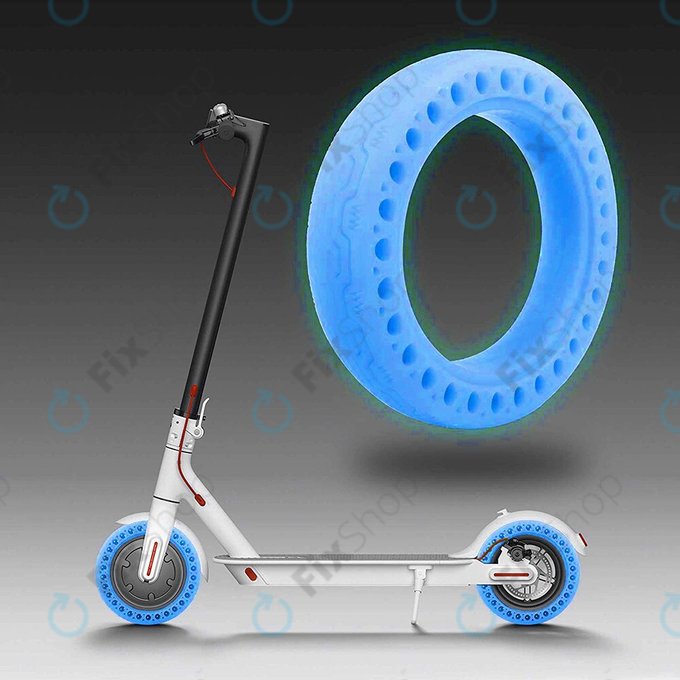 Pneumatico tubeless pieno resistente per Xiaomi Mi Electric Scooter 1S, 2, M365, Essential, Pro, Pro 2, Blu fluorescente