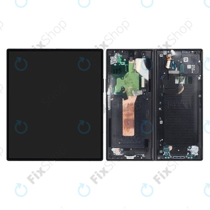Schermo OLED per Samsung Z Fold 6 F956B, Black, Vetro touch con cornice