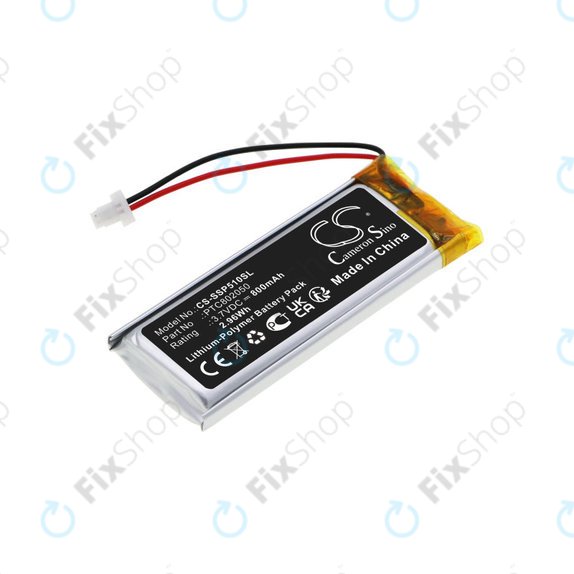 Batteria per Sena Gt-Air II, J-Cruise II, Shoei Neotec II, SRL-01, SRL2, PTC802050, Li-Pol, 3.7V, 800mAh, HQ