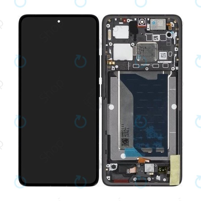 Schermo per Xiaomi Poco F7 Ultra 5G, Black, Vetro touch con cornice, 5600150O11U00, Genuine Service Pack