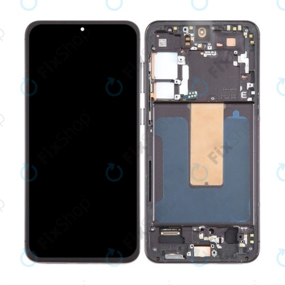 Schermo per Samsung Galaxy S23 Plus S916B, Vetro touch con cornice, Phantom Black