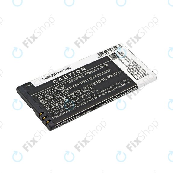 Batteria per Nokia Lumia 730, BL-T5A, Li-Ion, 3.8V, 2200mAh, HQ