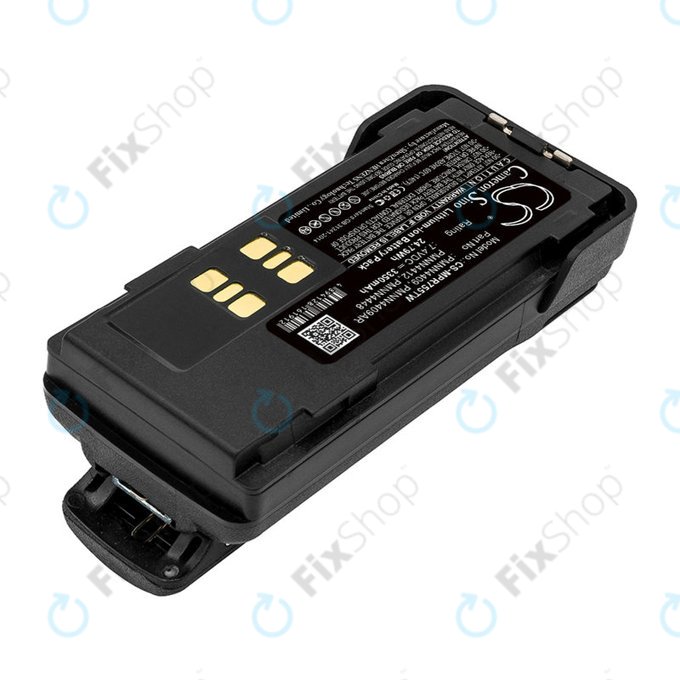 Batteria per Motorola DP2600, 4000, 4600, 4800, XPR3000, XPR3300, PMNN4409, Li-Ion, 3350mAh, 7.4V, HQ