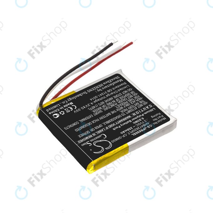 Batteria per Jabra Evolve 65, 80, AHB472625PLT, Li-Pol, 3.7V, 250mAh, HQ