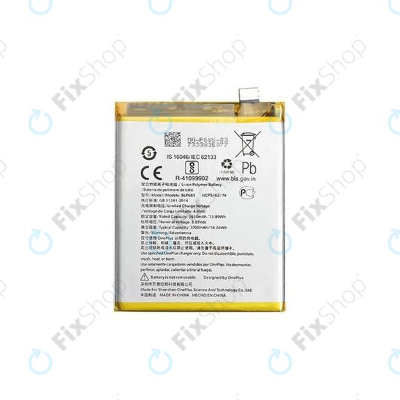 Batteria per OnePlus 6T, OnePlus 7, BLP685, 3700mAh