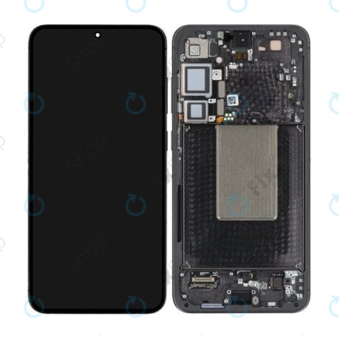 Schermo per Samsung S24 Plus S926B, Onyx Black, Vetro touch con cornice, GH82-33410A, Genuine Service Pack