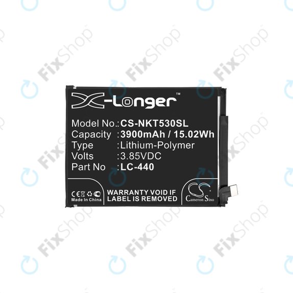 Batteria per Nokia 5.3, 3900mAh, Li-Pol, 3.85 V, LC-440, HQ