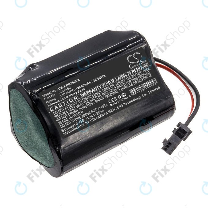 Batteria per Ecovacs D36, DA60 DA611 DB35 TCR360 ZJ1450, Li-Ion, 2600mAh, 10.8V, HQ