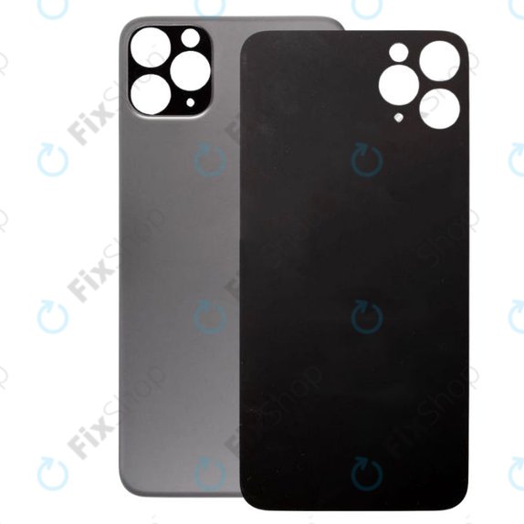 Vetro scocca posteriore con fGold fotocamera più grande per iPhone 11 Pro Max, Space Gray