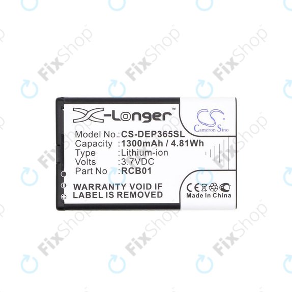 Batteria per Doro Primo 365, RCB01, Li-Ion, 3.7V, 1300mAh, HQ