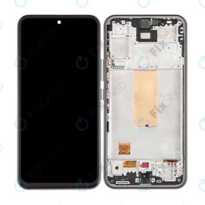 Schermo OLED per Samsung A54 5G A546B, Black, Vetro touch con cornice