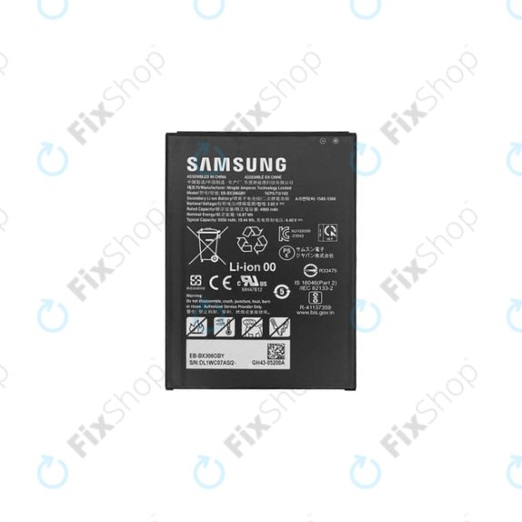 Batteria per Samsung Galaxy Tab Active5 X306B, EB-BX306GBY, GH43-05200A, 5050mAh, Genuine Service Pack