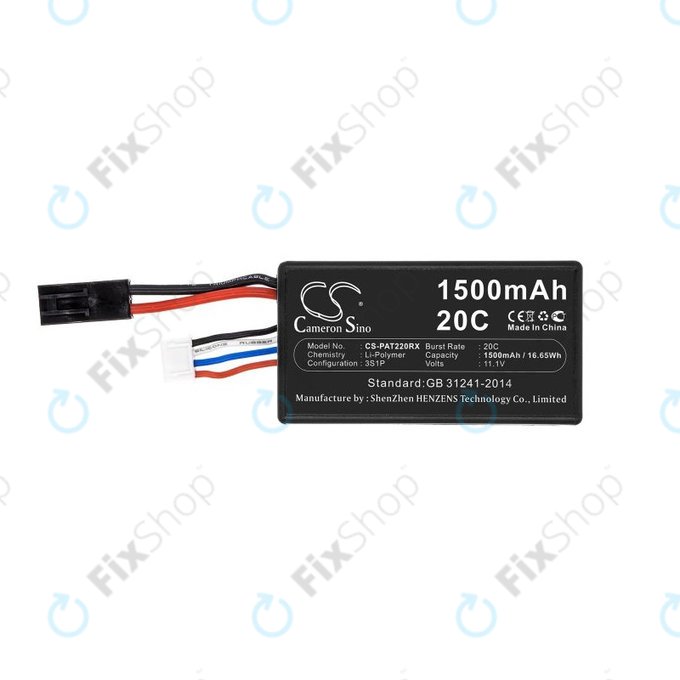 Batteria per Parrot Ar.drone 2.0, Li-Pol, 1500mAh, 11.1V, HQ