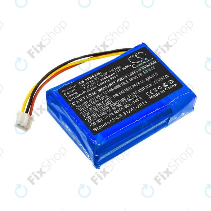 Batteria per Philips Fidelio B5/12, Fidelio HTL9100, Fidelio HTL9300, 104050-2S, Li-Pol, 2500mAh, 7.4V, HQ