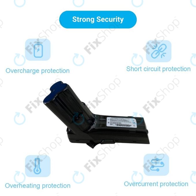 Batteria per Philips SpeedPro Max, SpeedPro Max Aqua, 18650HE2, Li-Ion, 2400mAh, 18.0V