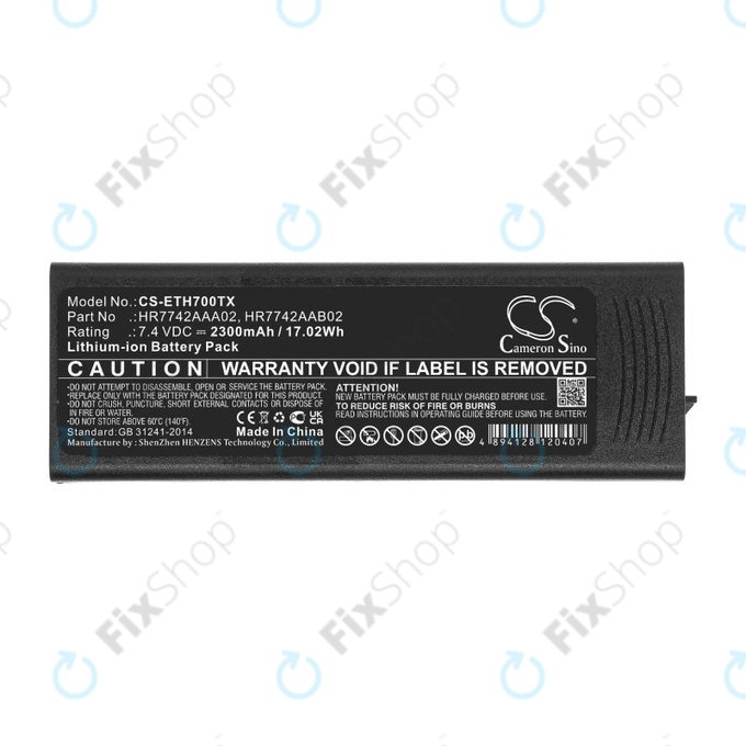 Batteria per EADS P3G, TPH700, HR7742AAA02, Li-Ion, 2300mAh, 7.4V, HQ