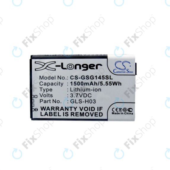 Batteria per Gigabyte GSmart G1345, GLS-H03, Li-Ion, 3.7V, 1500mAh, HQ