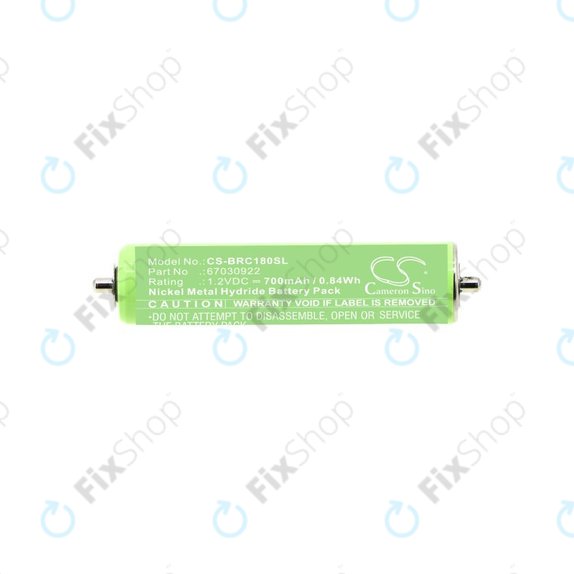 Batteria per Braun 1000, 180, 2000, 3000, 4735, 5411, Cruzer1, Cruzer Z20, 67030922, Ni-MH, 700mAh, 1.2V, HQ