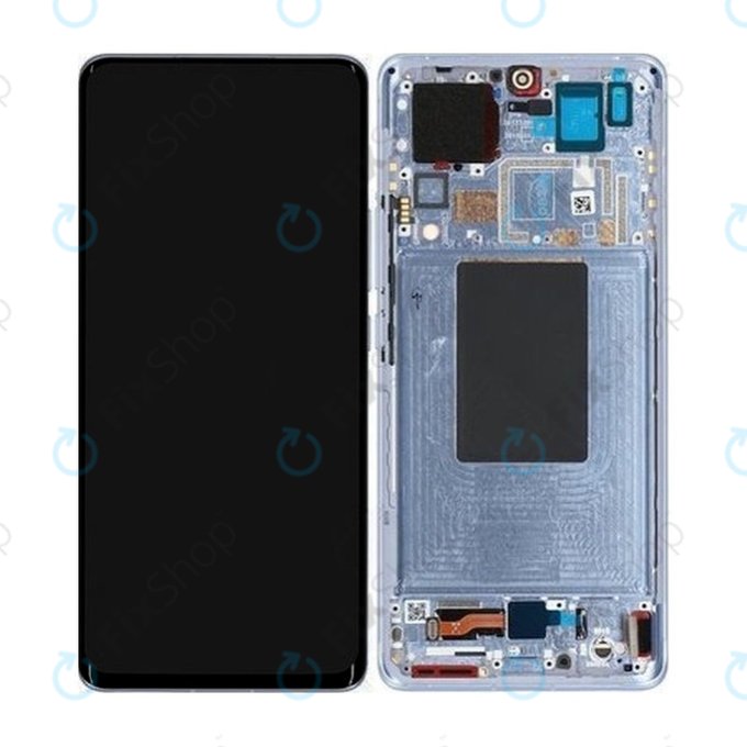 Schermo per Xiaomi 12 Pro 2201122C 2201122G, Blue, Vetro touch con cornice, 56000400L200, 56000900L200, Genuine Service Pack