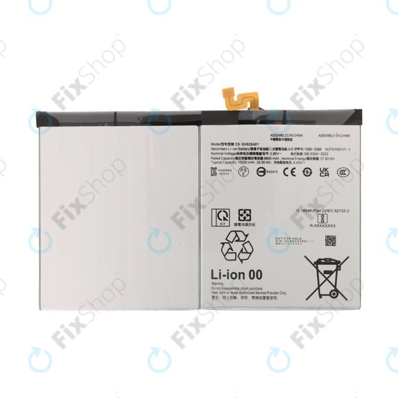 Batteria per Samsung Galaxy Tab S10+ X820, X826B, EB-BX828ABE, 10900mAh