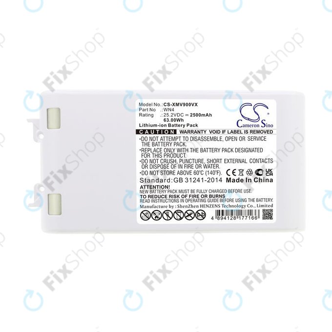 Batteria per Xiaomi Dreame V10, V9 V8 XR WN4, Li-Ion, 2500mAh, 25.2V, HQ