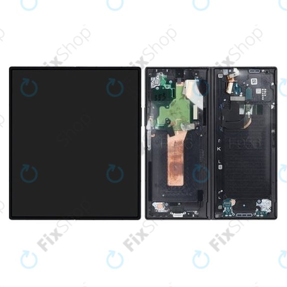 Schermo OLED per Samsung Z Fold 6 F956B, Black, Vetro touch con cornice